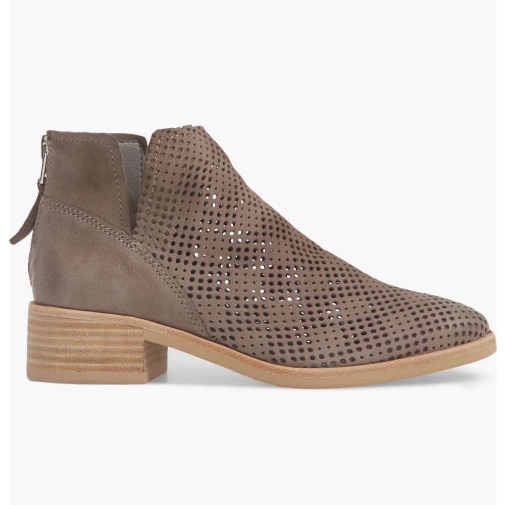 Dolce Vita Tommi Perforated Suede Booties Size 8.5